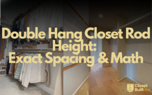 double hang closet rod height